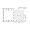 Afmetingen van de Rubbertegel 100 x 100 x 2 cm - CleanFit