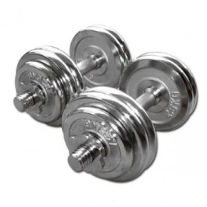Chromen Dumbbell Set 2 x 15kg