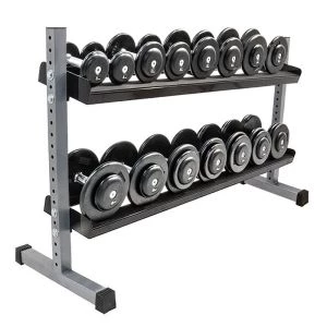 CHD Set Rubber 5-20 kg met Dumbbellrek