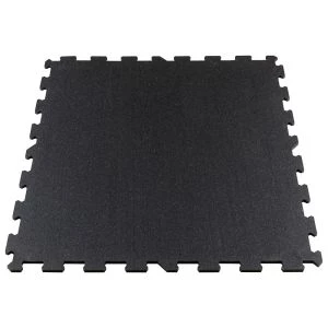 Puzzelmat 96 x 96 x 1 cm - Zwart - Basistegel