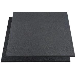 Rubbertegel 100 x 100 x 2 cm