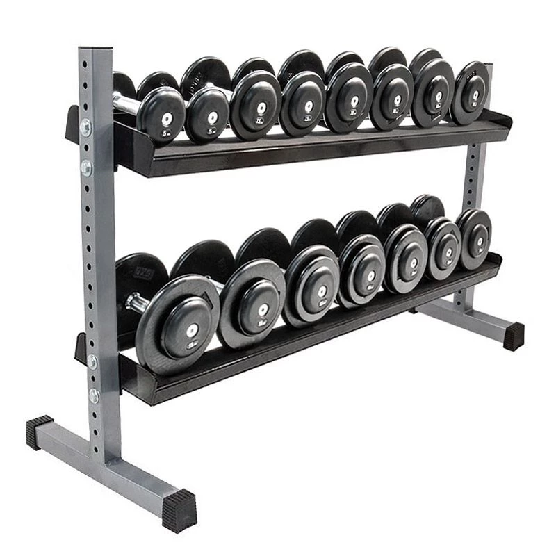 CHD Set Gietijzer 5-20 kg met Dumbbellrek