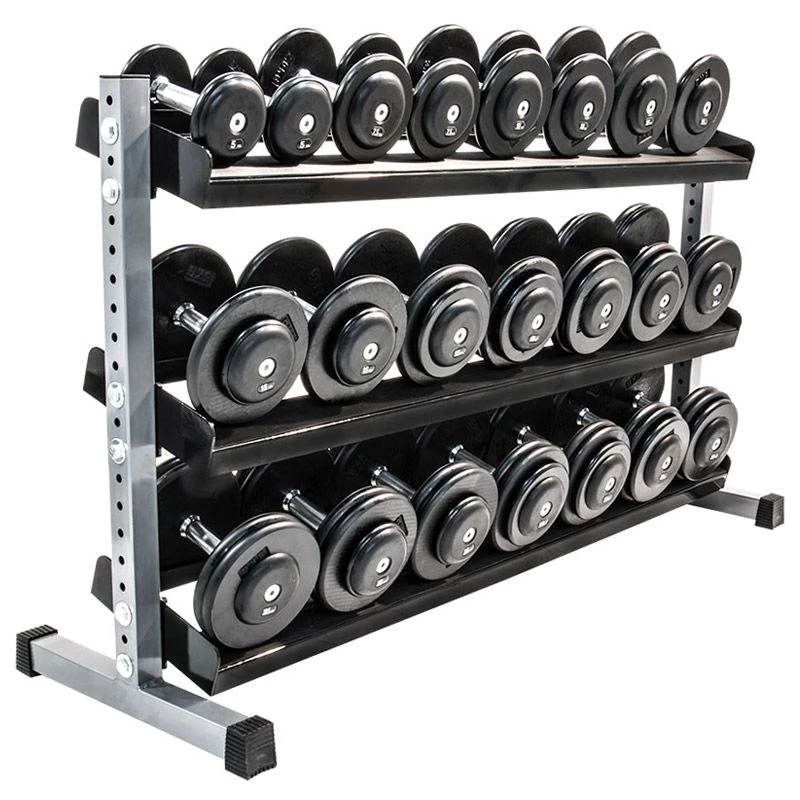 CHD Set Gietijzer 5-20 kg met Dumbbellrek