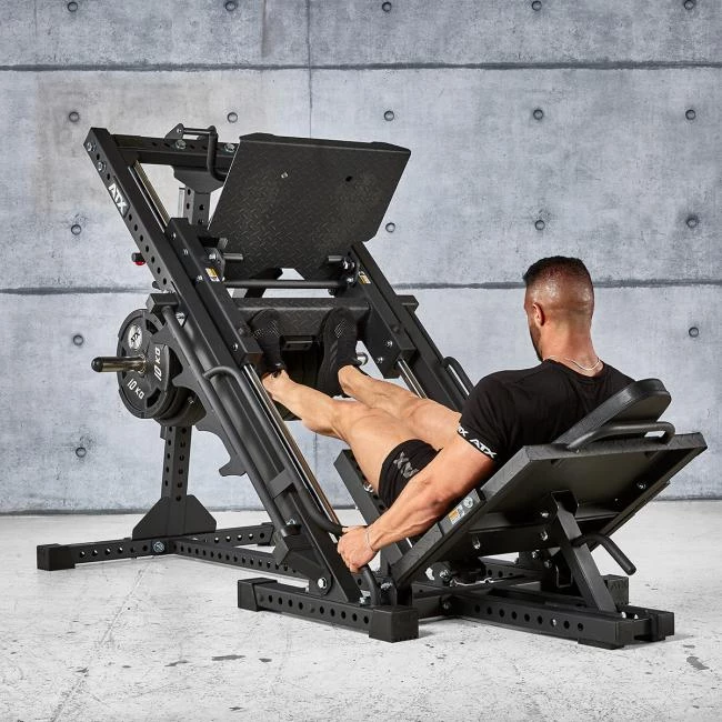 de ATX Leg Press / Hack Squat BPR-790 kan ook worden gebruikt voor zittende calf raises