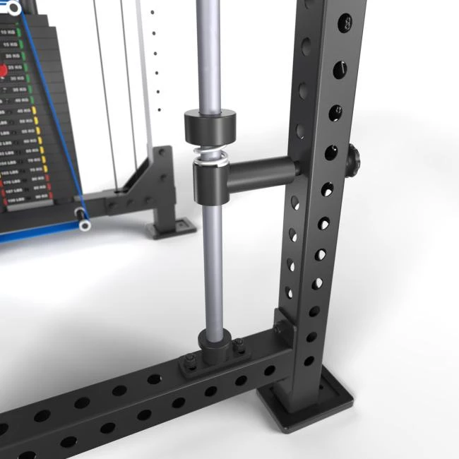 De ATX Smith Machine Option MPO-600 is voorzien van verstelbare noodsteunen