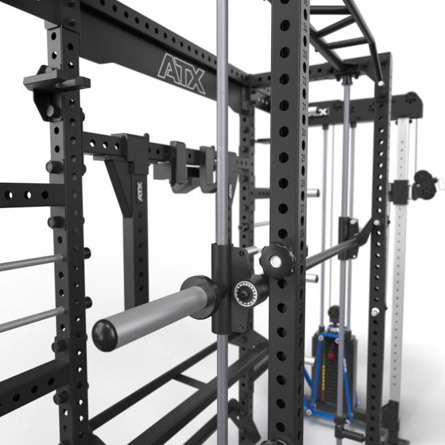 De ATX Smith Machine Option MPO-600 is voorzien van viervoudige kogellagering voor soepele bewegingen