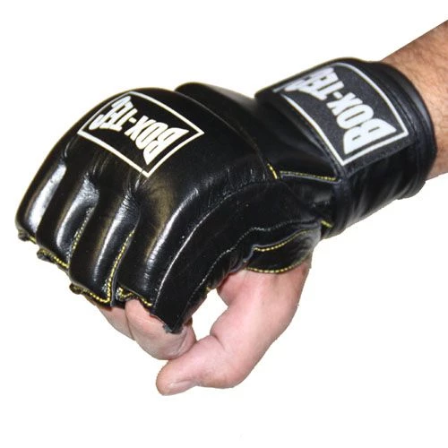 Box-Tec Powerhand Leder Zwart