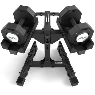 ATX Octa Dumbbells 2 x 24 kg + Opbergrek
