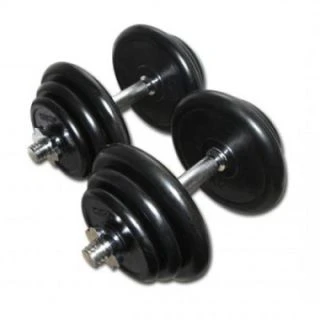 Rubberen Dumbbell Set 2 x 20kg