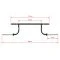 Afmetingen van de ATX Rackable Cambered Squat Bar