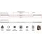 Afmetingen en specificaties van de ATX XTP Power Bar - Bare Steel