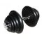 Rubberen Dumbbell 25 kg / 1 kg stappen