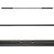 De knurling van de ATX Black Mamba Bar met Olympische en Powerlifting markeringen