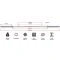 Afmetingen van de ATX Olympic Bearing Barbell