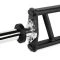 De sleeves van de ATX Short Multi Grip Bar zijn verchroomd en voorzien van rubberen bumpers