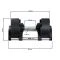 Afmetingen van de Nuobell Adjustable Dumbbells 2 - 20 kg